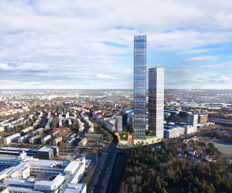 Швеция: в Стокгольме построят самые высокие в Северной Европе небоскребы